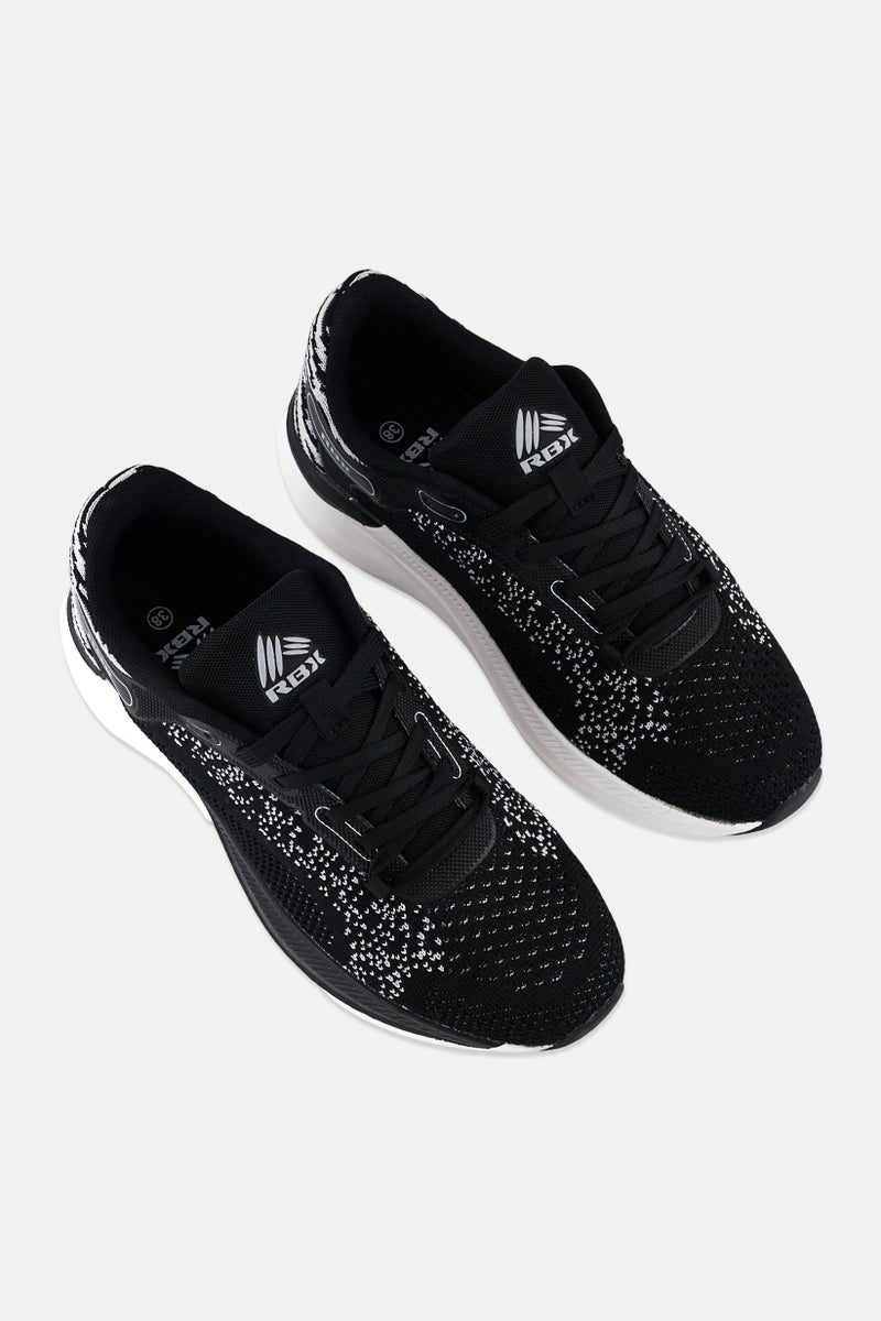 RBX Women Lace Up Training Shoes, Black - Image 4