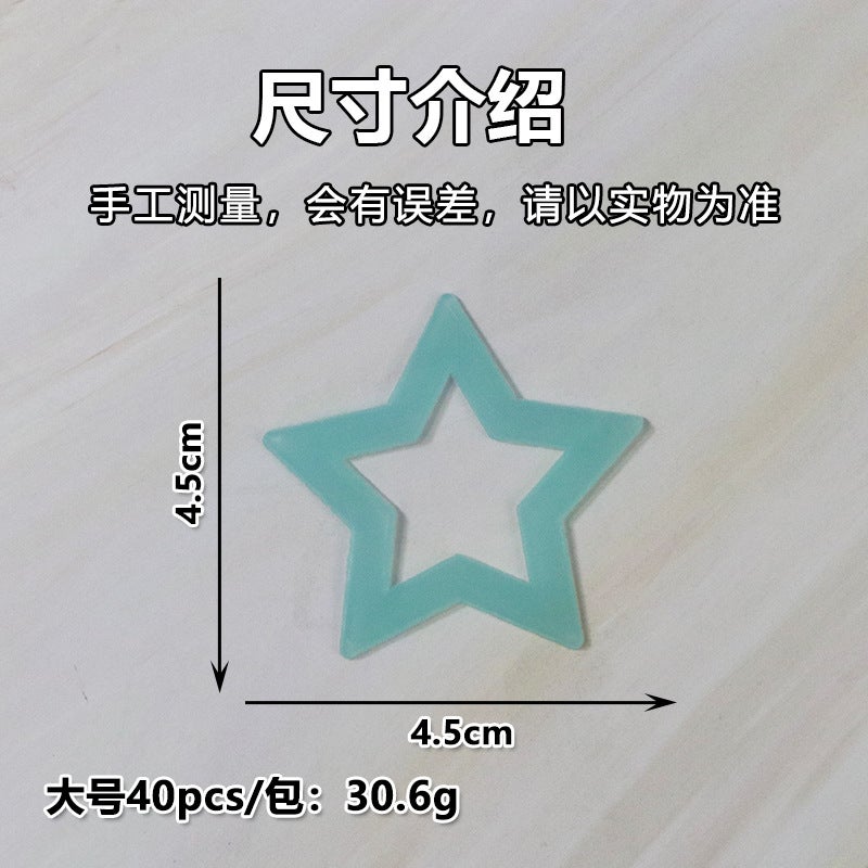 Star Luminous Wall Decoration Patch 3D Luminous Stereo Wall Sticker Fluorescent Sticker Star Decoration 100Pcs Outfit Manufacturer - Image 5