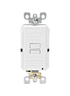 Leviton Leviton Blank Face GFCI, 20 Amp, Self Test, LED Indicator Light, Provides GFCI Protection Where an Outlet is not Needed, GFRBF-W, White 