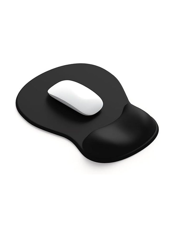 وسادة ماوس مع مسند للرسغ، بساط ماوس قابل للتنفس مع دعم جل مريح، مريح وقابل للحمل، مناسب للاستخدام الطويل الأمد - Image 1