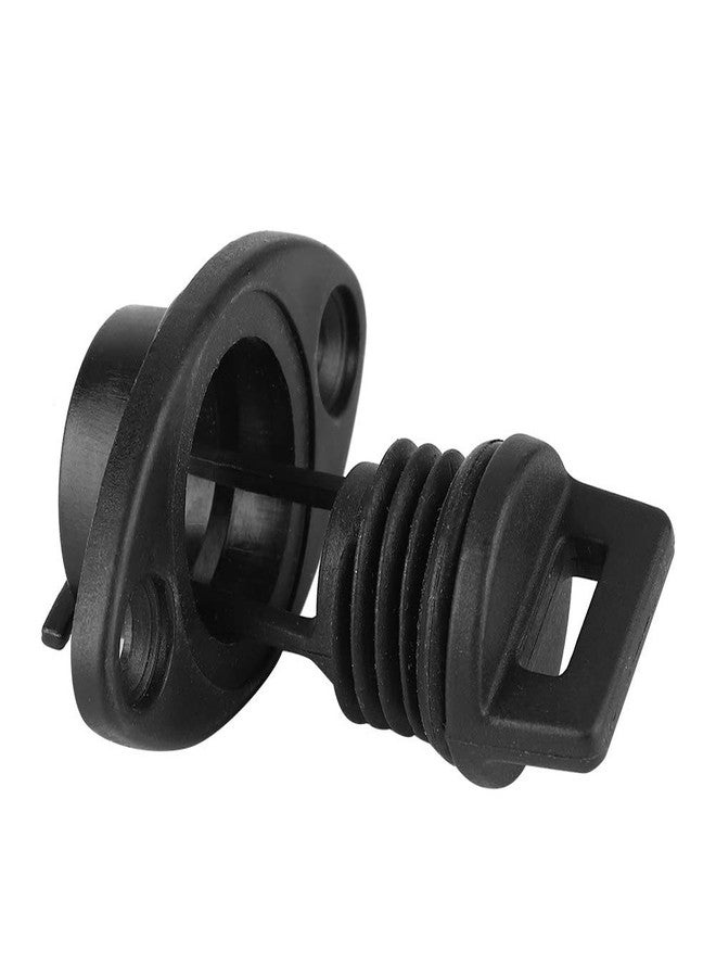 Asixxsix Easy to Install Boat Drain Plug, Black Universal Drain Plug, PVC/Plastic Kayak for Dinghy Boat Canoe - Image 1