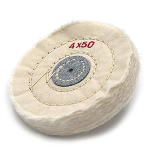 SWISSO 4 Inch Cloth Buffing Polishing Wheel Buffer Polish Grinder White Pad 4mm Arbor - Image 5