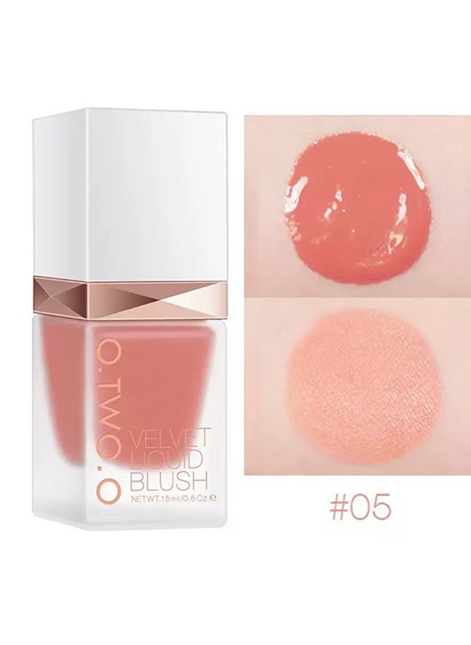 O.TWO.O Velvet Liquid Blush  Long lasting Blusher #05  - Image 1