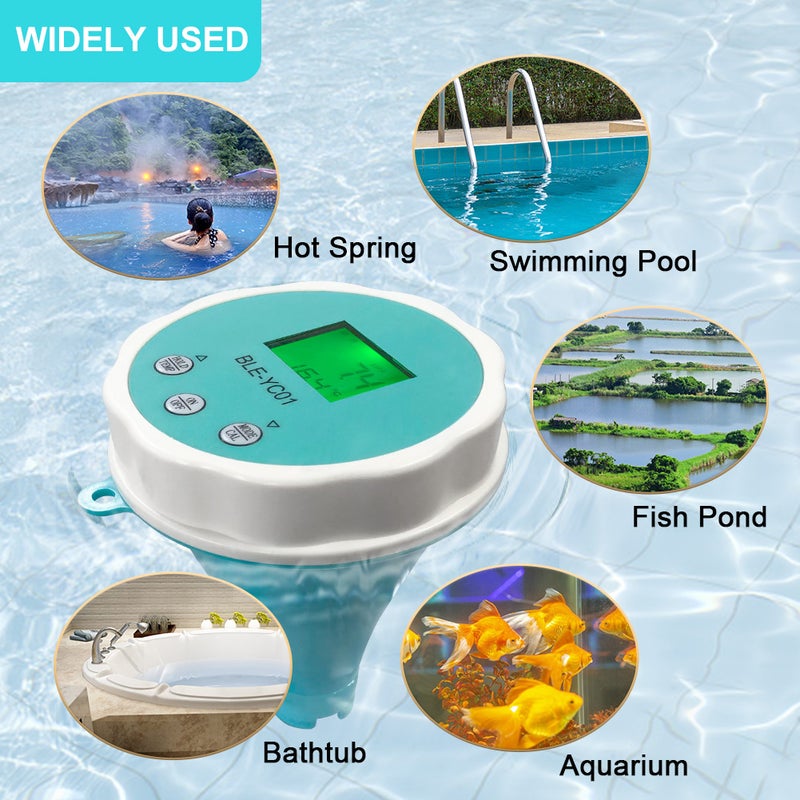 Portable Water Quality Detector 6 In 1 PH EC Total Dissolved Solids ORP Temperature Chlorine Multi-function Water Quality Tester BT Mobilephone APP Remote Viewing LCD with Backlight Display IP67 - Image 4