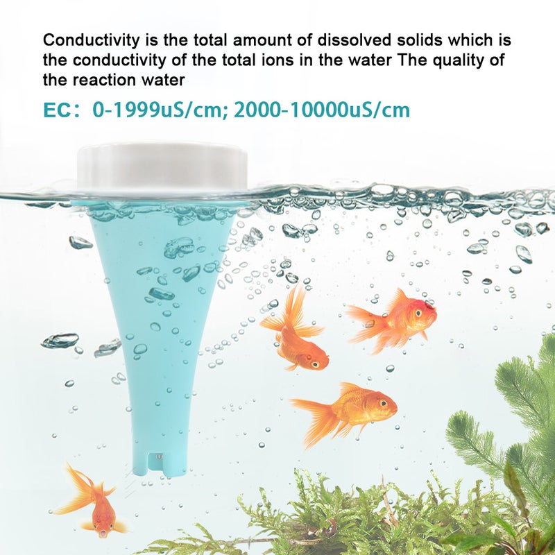 Portable Water Quality Detector 6 In 1 PH EC Total Dissolved Solids ORP Temperature Chlorine Multi-function Water Quality Tester BT Mobilephone APP Remote Viewing LCD with Backlight Display IP67 - Image 2
