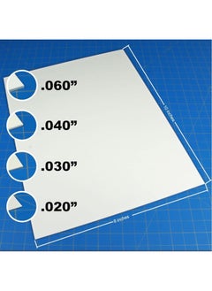 LITKO LITKO 8x10-inch Polystyrene Flexible Craft Sheets | Plasticard | Styrene Plastic Sheets | Modeling | Crafting | Scratch Building | Displays | White (Varity Pack)  - Image 5