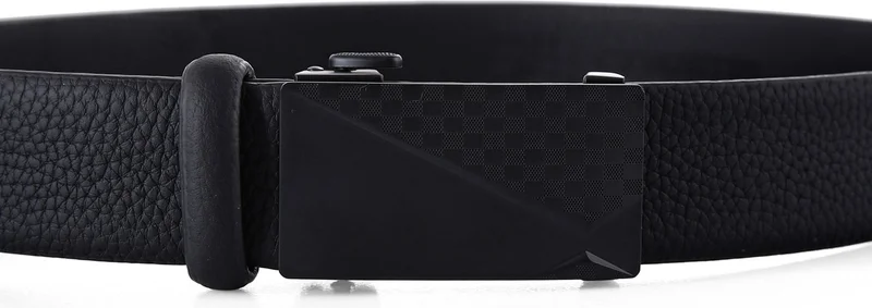 وليام بولو Williampolo Class Leather Men's Patterned Metal Buckle Belt
