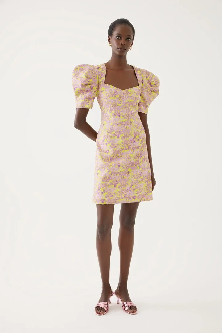 EXQUISE Balloon Sleeve Dress