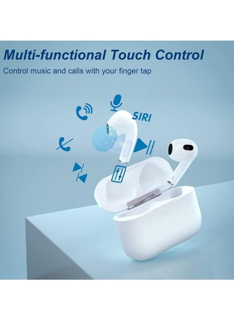 Generic - 3rd Generation Wireless Headphones, Bluetooth Earphones, Wireless Earbuds, Touch Control, Noise Cancelling, and Adaptive Transparency, Charging case, - Image 1