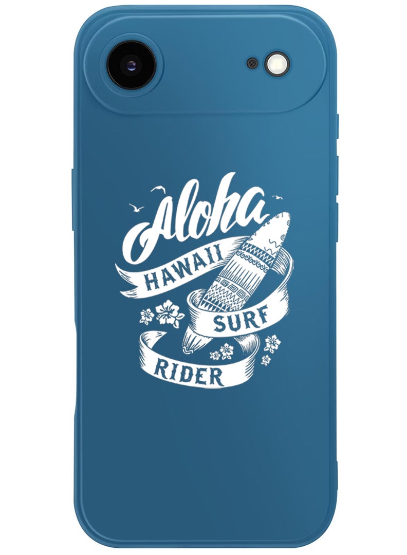 Theodor Protective Slim Fit Case Liquid Silicone Cover with Full Body Protection Anti-Scratch Shockproof Case For Apple iPhone 17 Air (Blue) Aloha hawaii Surf rider White - Image 1