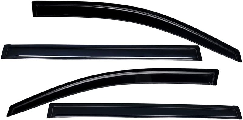 Lightronic WV94063 Tape-on Side Window Visor Deflector Rain Guard Set for 2008-2013 Toyota Highlander & Hybrid - Image 3
