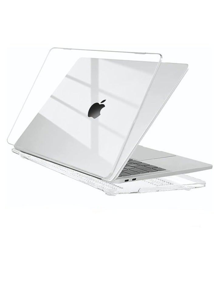 Mufaens Crystal Clear Case For MacBook Pro 13 inch Case M1 2016-2023 A2338/ A2251 A2289 A2159 A1989 A1706 A1708 Plastic Hard Shell Case Protective Cover (Clear) - Image 1