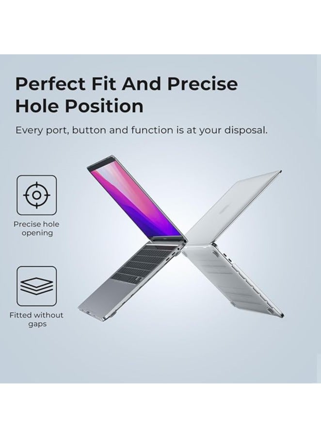 Mufaens Crystal Clear Case For MacBook Pro 13 inch Case M1 2016-2023 A2338/ A2251 A2289 A2159 A1989 A1706 A1708 Plastic Hard Shell Case Protective Cover (Clear) - Image 4