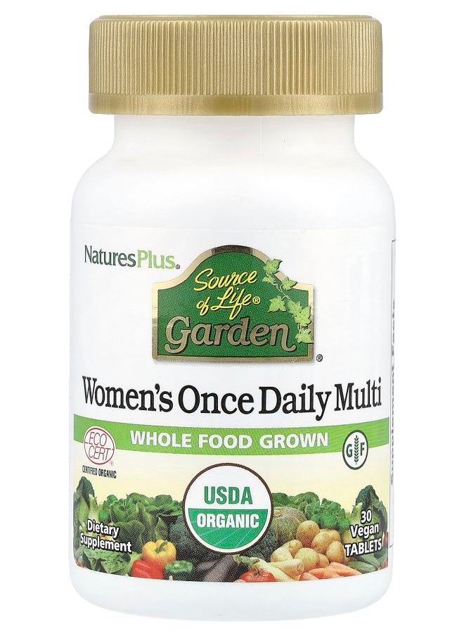 NaturesPlus Source of Life Garden Women's Once Daily Multi 30 Vegan Tablets 