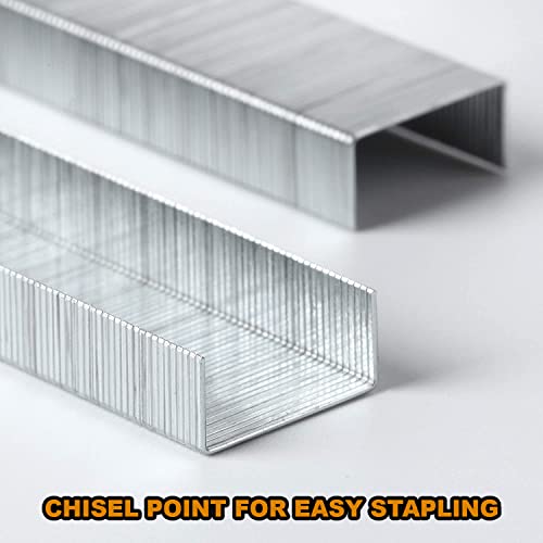 EXTRIC Staples Standard 5 Pack, Heavy Duty Chisel Point Standard Staples for Stapler 25,000 Pack 1/4 Inch, Jam Free Stapling - Image 4