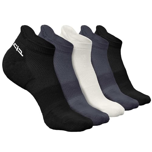 HEELIUM Men's Bamboo Socks | Ankle Length | Ultra-Soft & Sweat-wicking | Cushioned Sole with Anti-Bacterial Finish - Image 1