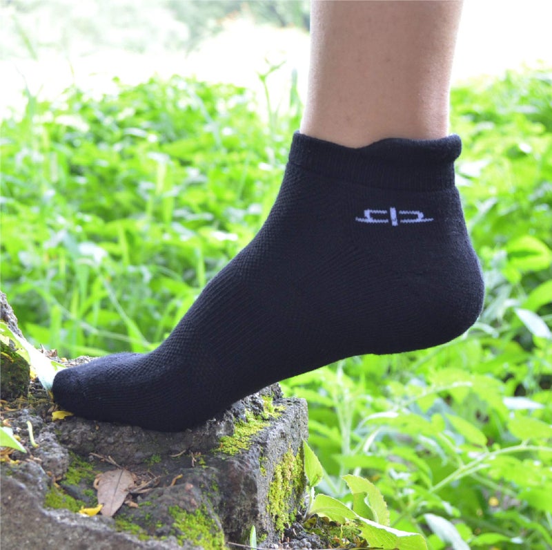 HEELIUM Men's Bamboo Socks | Ankle Length | Ultra-Soft & Sweat-wicking | Cushioned Sole with Anti-Bacterial Finish - Image 4