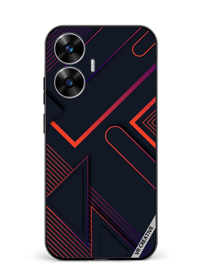 VR CREATIVE Protective Case Cover For Realme C55 Texture Design Multicolour - Image 1