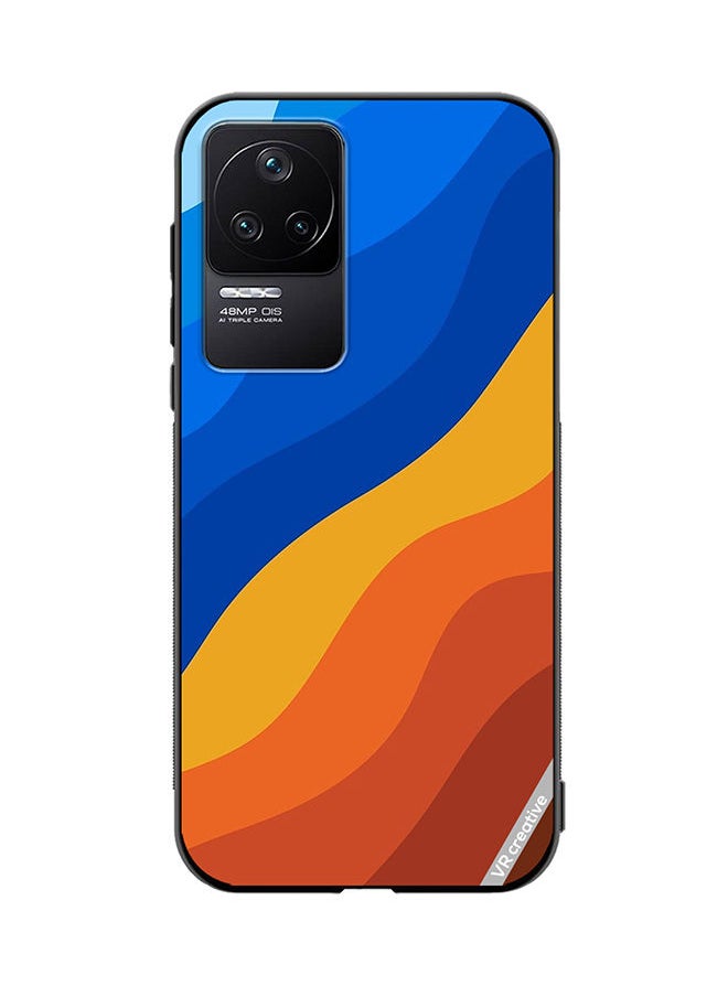 VR CREATIVE Protective Case Cover For Xiaomi Redmi K50 Pro Multicolor Waves Design  - Image 1