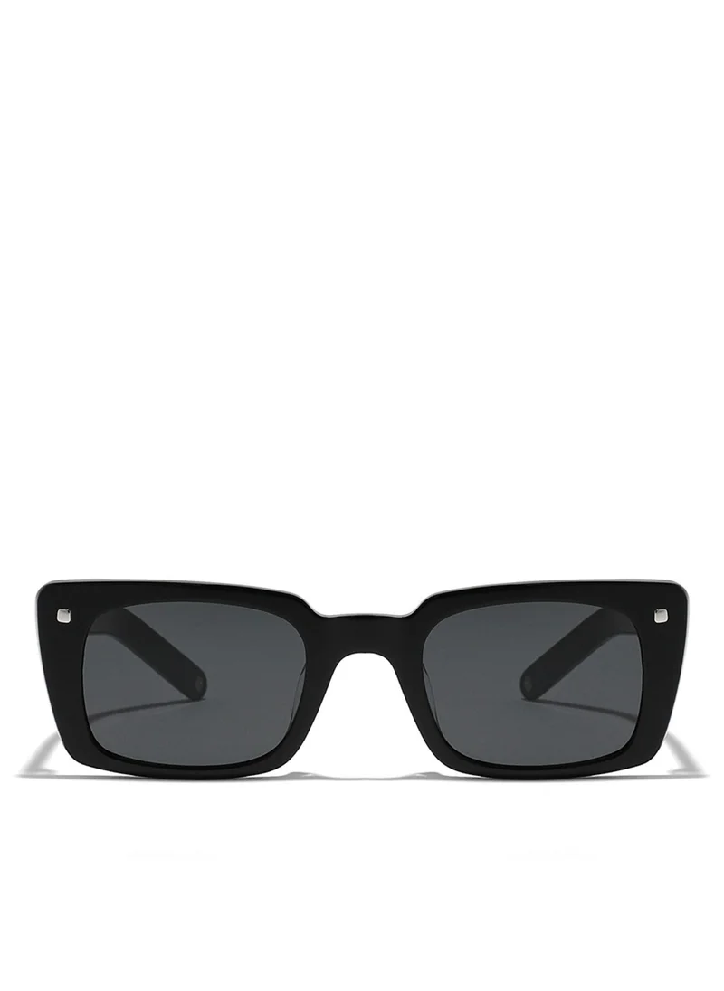 30Sundays THAT'S WOW Women Gray Sunglasses - Frame Material: Acetate - Lens Color: Gray- Frame Color: Black - Full Rim