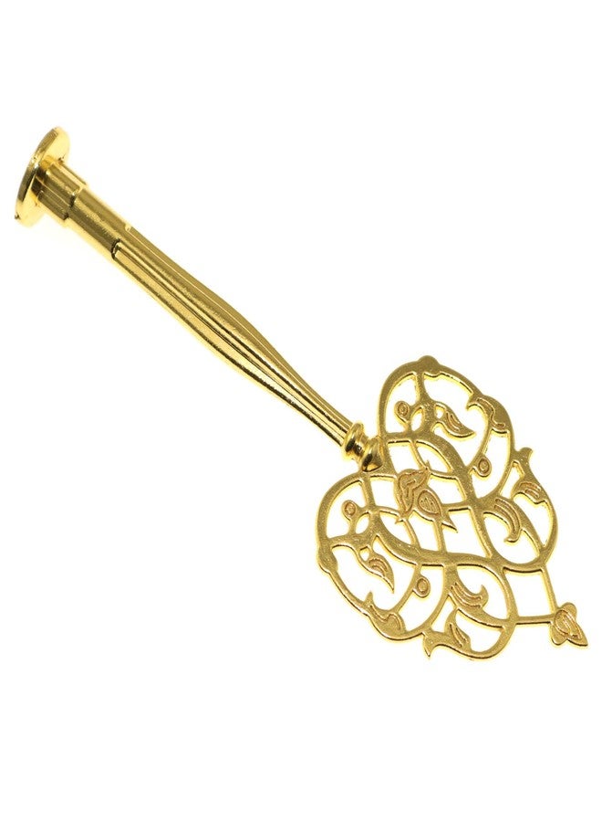 Lind Kitchen Cake Fruit Plate Stand 3 Tier Hanging Stand Flower Vine Head Heavy Metal Gold Scepter Head for Dessert Jewellery Candy Biscuit Displays - Image 4