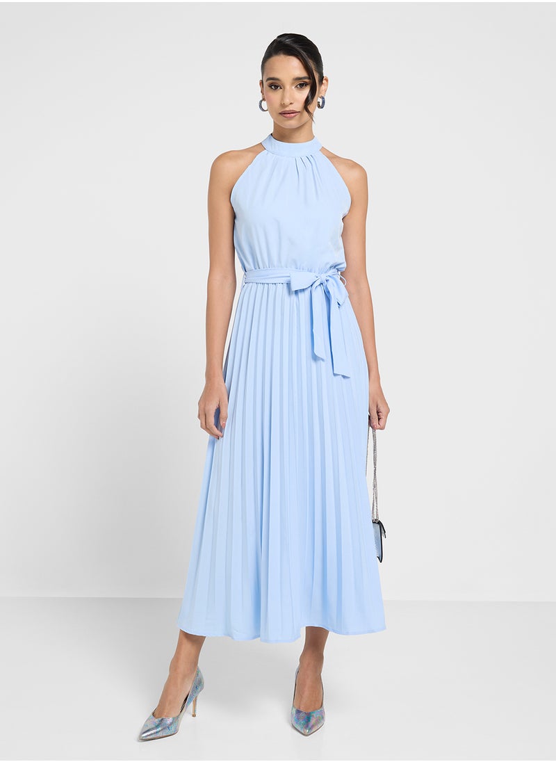 ELLA Sleevless Pleated Dress  - Image 1