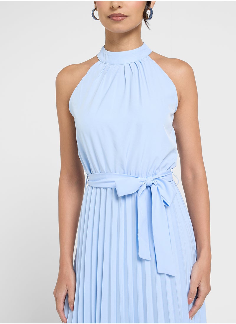 ELLA Sleevless Pleated Dress  - Image 3