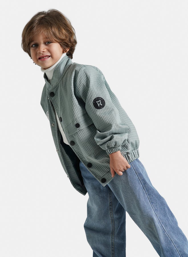 ريمينت جاكيت للاولاد خفيف للربيع مينت - Image 2