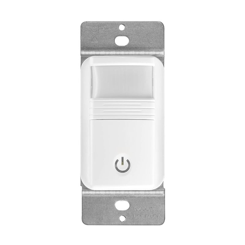 Maxxima Occupancy Vacancy Motion Sensor PIR Wall Switch, 3-Way or Single Pole Wall Plate Included, Commercial or Residential, 120-277V - Image 2