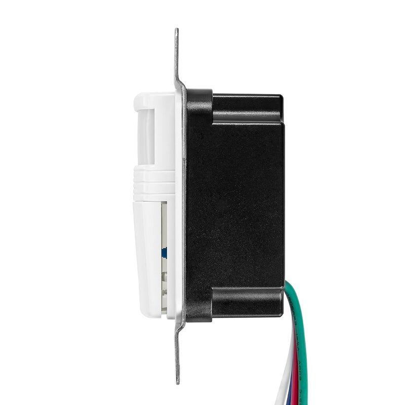 Maxxima Occupancy Vacancy Motion Sensor PIR Wall Switch, 3-Way or Single Pole Wall Plate Included, Commercial or Residential, 120-277V - Image 4
