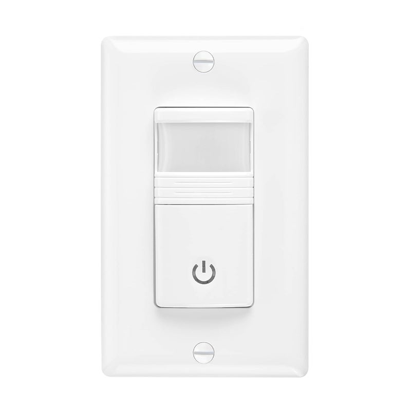 Maxxima Occupancy Vacancy Motion Sensor PIR Wall Switch, 3-Way or Single Pole Wall Plate Included, Commercial or Residential, 120-277V - Image 5