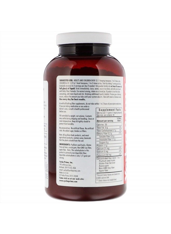 Yerba Prima Daily Fiber Formula Powder - 12 oz (Pack of 4) - Soluble & Insoluble Dietary Fiber Supplement - Gut Health - Vegan, Non-GMO, Gluten-Free - Image 3