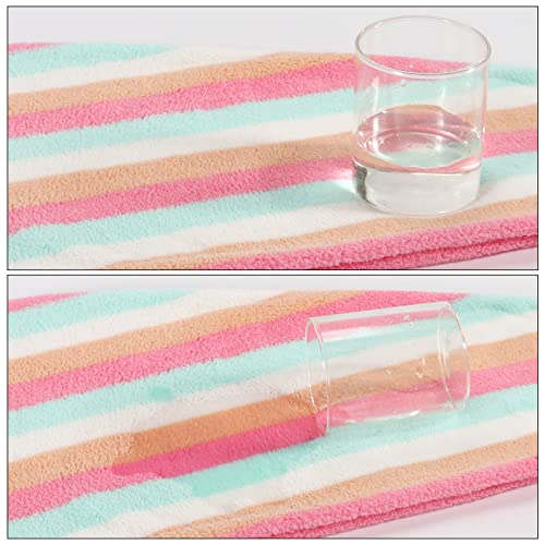 AuroTrends Microfiber Hair Towel 2Pack, Hair Towel Wrap for Women/Kids- Super Absorbent Soft Microfiber Towel for Hair, Hair Drying Towels for Long/Thick/Fine/Curly Hair (Set of 2, Rainbow) - Image 5