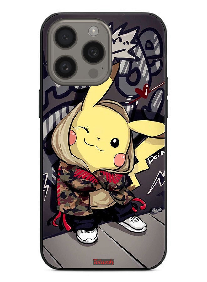 Tolwak Apple iPhone 15 Pro Max Protective Case Cover Pichku Art - Image 2
