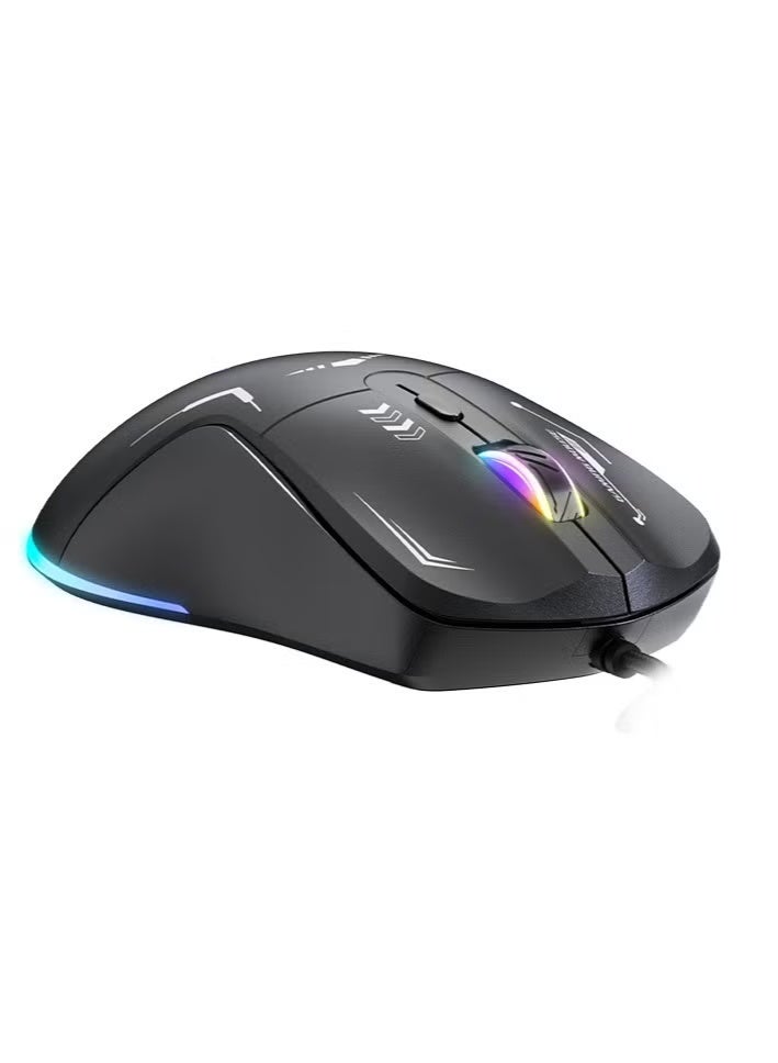 أونيكوما ماوس ألعاب سلكي CW917، RGB 3600 نقطة في البوصة LED بصري USB 6 أزرار لأجهزة الكمبيوتر المحمولة وسطح المكتب - Image 2