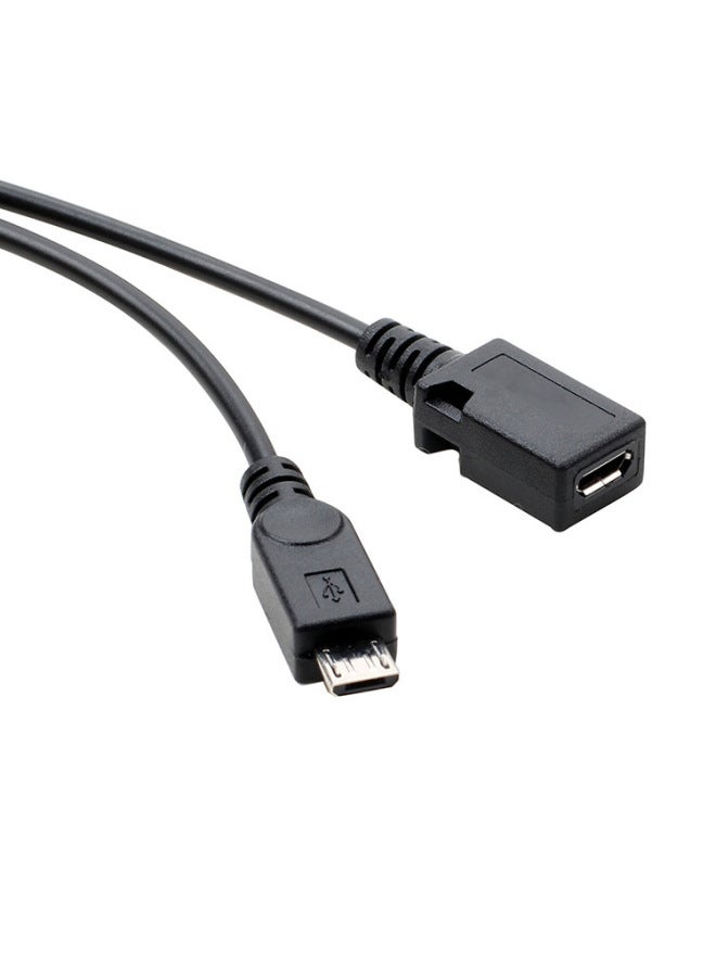 External Power Supply Mobile Phone Tablet Micro USB OTG Data Cable With Power Supply Port Micro USB Cable-Color:Usb Female To Micro Male + Female - Image 3