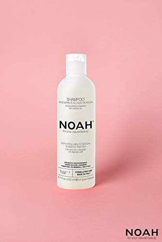 Noah - 1.4 Hair Regeneration Argan Oil Shampoo - Anti Frizz, Dry and Brittle Hair Repair, Vegan, Cruelty Free, Gentle Scalp - Natural Daily Shampoo 8.45 fl.oz - Image 3