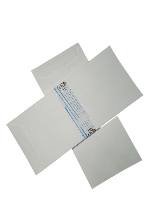 ARETOR White - Pack of 50 Envelope, Size 9x4 Inch For Multipurpose Use For Office and Bank Cheque - Image 2