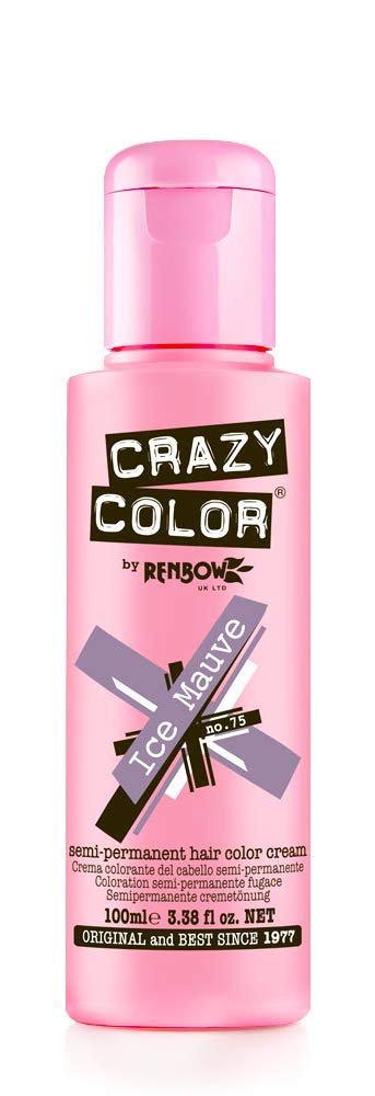 Crazy Color Semi Permanent Hair Colour Ice Mauve 75 100 ml - Image 1