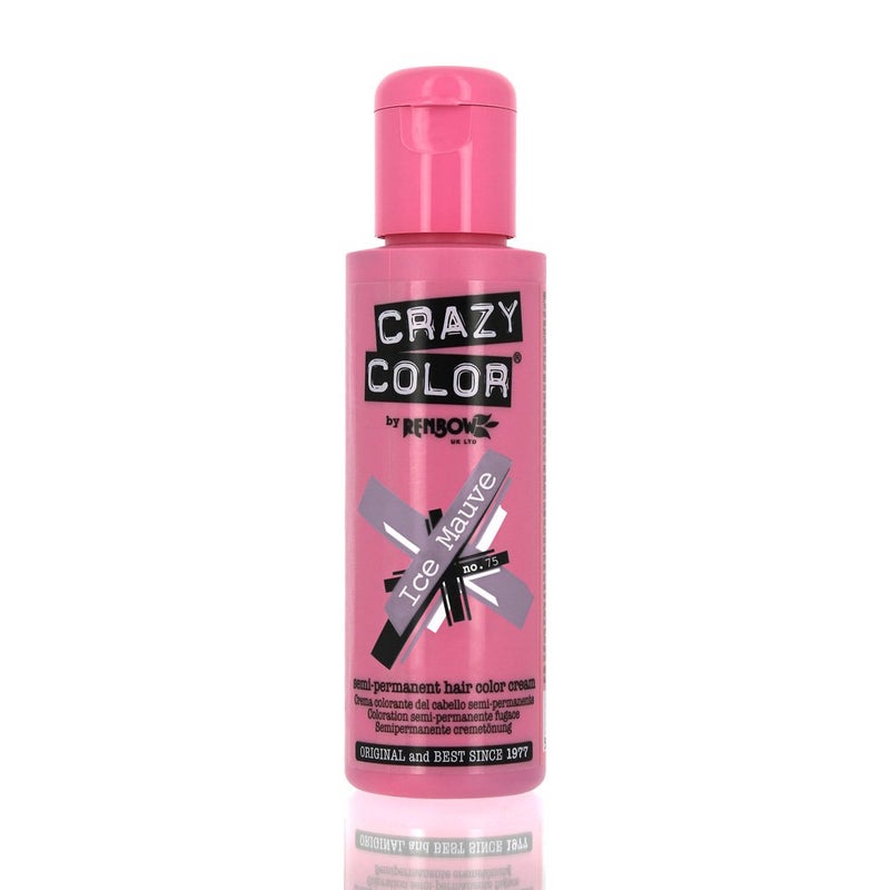 Crazy Color Semi Permanent Hair Colour Ice Mauve 75 100 ml - Image 4