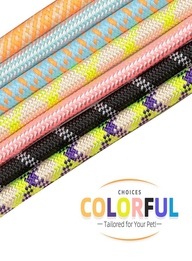 POUPUA Durable Slip Leads for Dogs, Heavy Duty Strong Rope Slip Leash for Large, Medium Dogs No Pull Training Leashes (Purple and Green Alternating Set, 1/2" x 6 FT (30~120 lbs.)) - Image 5