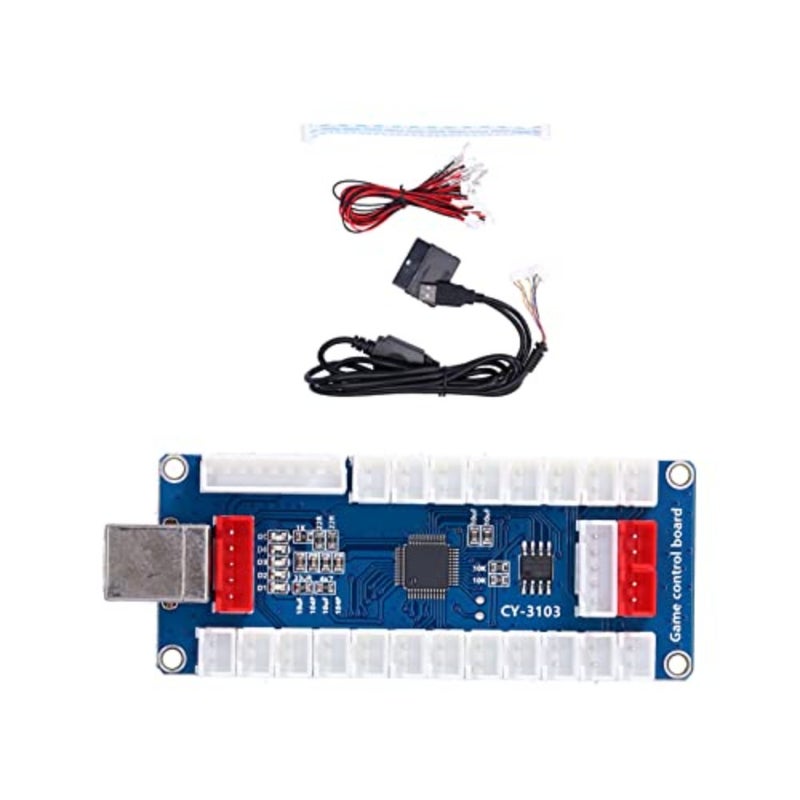 USB Encoder Controller DIY Kit for PC Raspberry Pi Android Devices Metal Housing Black Low-Latency USB Data Cable Included - Image 2