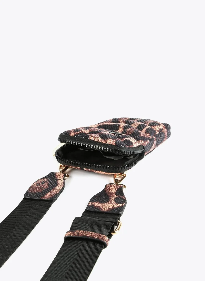 Lola Casademunt Mini animal print mobile phone bag