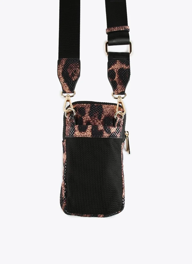 Lola Casademunt Mini animal print mobile phone bag