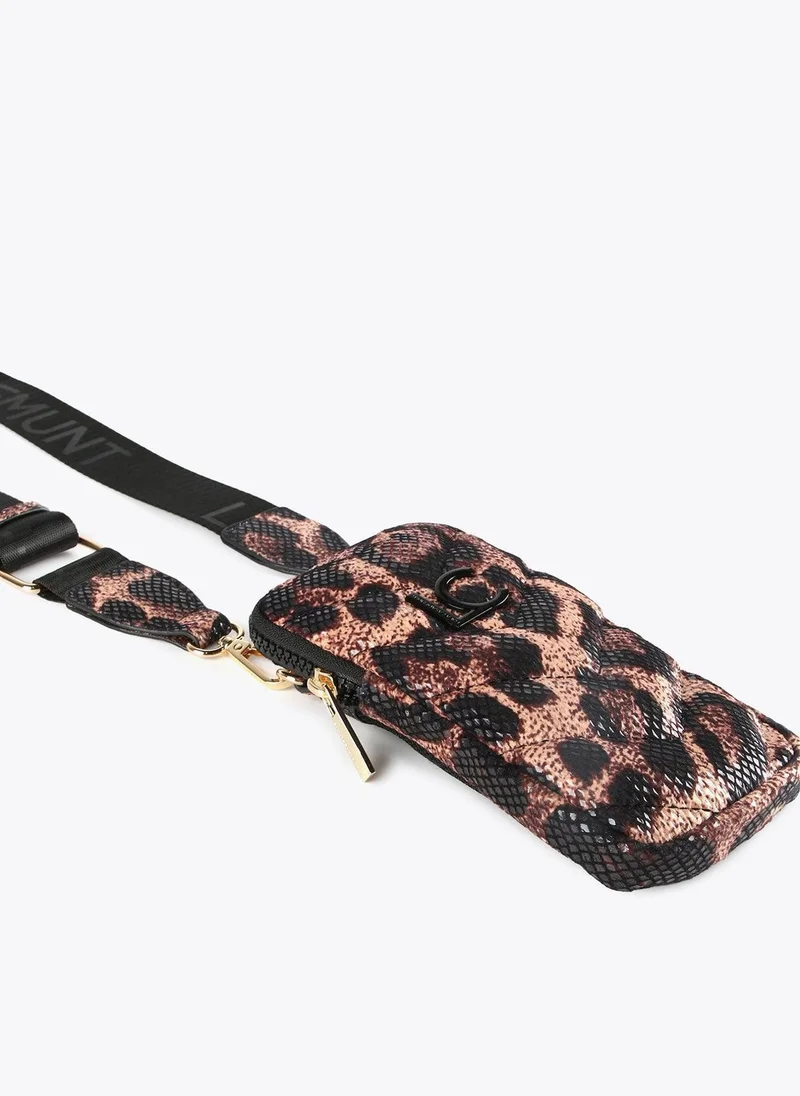 Lola Casademunt Mini animal print mobile phone bag
