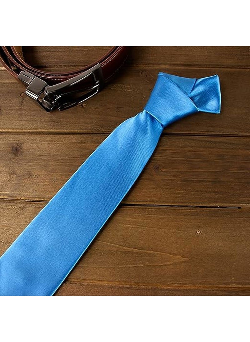 Trenderrs Men's Satin Tie and Handkerchief Set Men's Tie  - Image 1