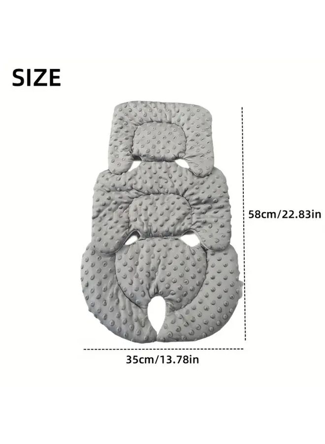 Exquisite Black Double Sided Child Safety Seat Cushion Protector For Stroller Car Bassinet - Image 2