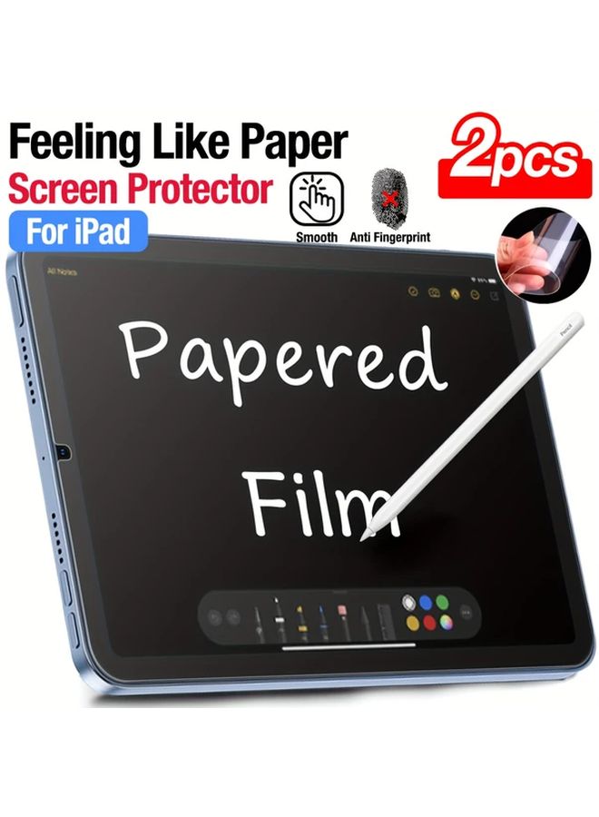 Paper Like Screen Protector 2 Pack For iPad 5 6 Pro 9 7 Matte Anti Fingerprint 2H Hardness For Note Taking And Drawing - Image 1