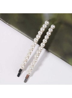 Yheakne Vintage Pearl Hair Clip Pin Retro Pearl Hair Barrette French Pearl Bobby Pins Decorative Hair Accessories For Women And Girls 2Pcs (Silver)  - Image 5