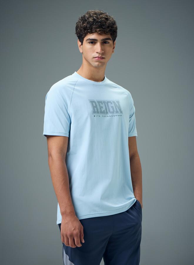 تكنوسبورت تيشيرت بقصة سليم فيت وطبعة كتابة - Image 1